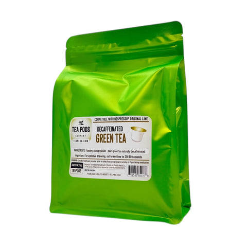 Decaffeinated Green tea pods Nespresso OriginalLine compatible