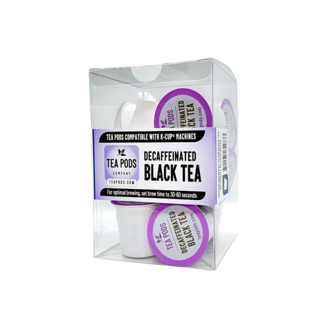 Decaffeinated tea capsules compatible k-cup