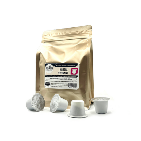 hibiscus peppermint tea pods Nespresso compatible