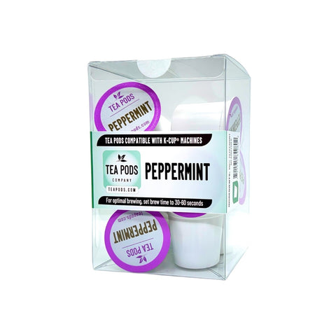 Peppermint tea pods compatible capsules k-cup