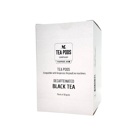 Bulk decaffeinated black tea pods compatible nespresso capsules