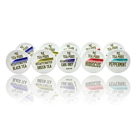 Tea pods compatible with Nespresso