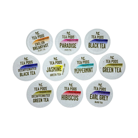 Variety pack tea pods compatible with Nespresso OriginalLine
