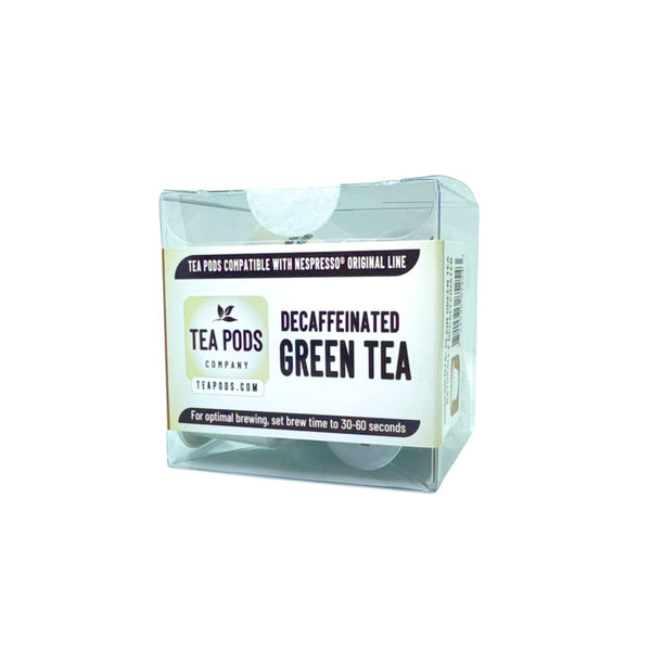 Decaffeinated Green tea pods Nespresso OriginalLine compatible decaf teas