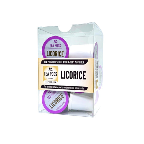 Licorice tea pods compatible K-Cup capsules