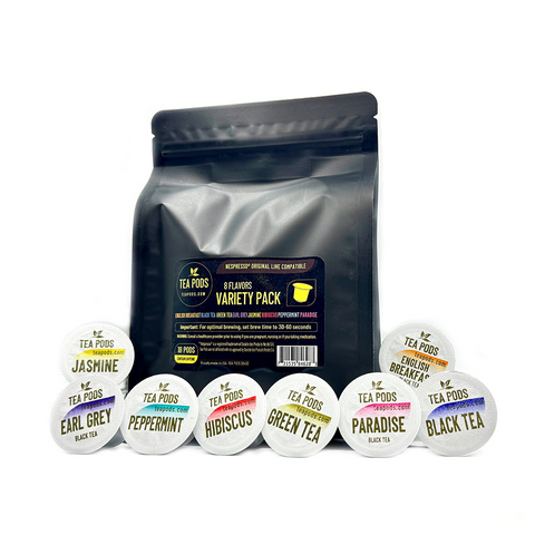 Variety pack tea capsules Nespresso compatible pods flavors