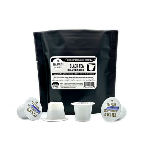6 packs of Decaffeinated Black tea pods Nespresso compatible