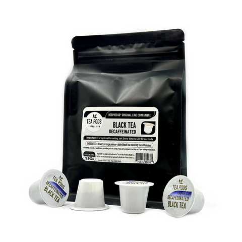 6 packs of Decaffeinated Black tea pods Nespresso compatible