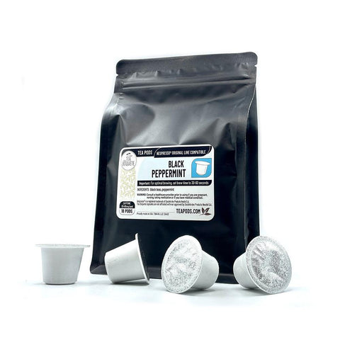 Black Peppermint tea pods Nespresso OriginalLine compatible - TEA PODS