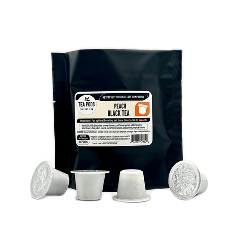 Peach black tea pods Nespresso OriginalLine compatible - TEA PODS